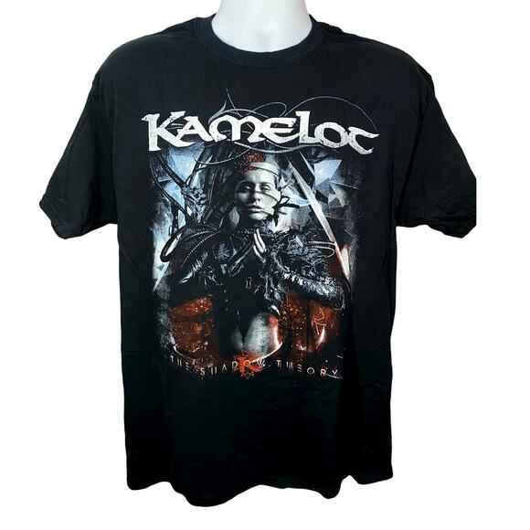 Rare KAMELOT Large Shadow Theory Tour T-Shirt 2018 North America Concert - Picture 1 of 9